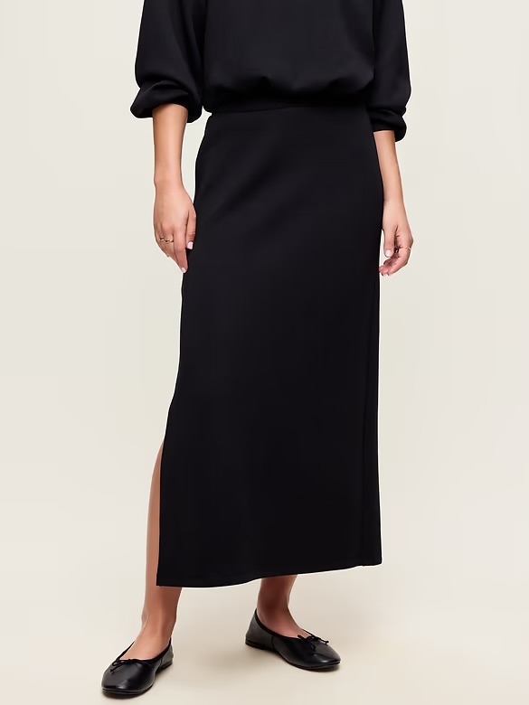 Old Navy Women's High-Waisted Bounce Fleece Maxi Skirt